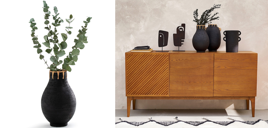 Ваза Ceramic Vase & Rattan D20 Ваза Ceramic Vase & Rattan D20 - Loft-Concept в Грозном