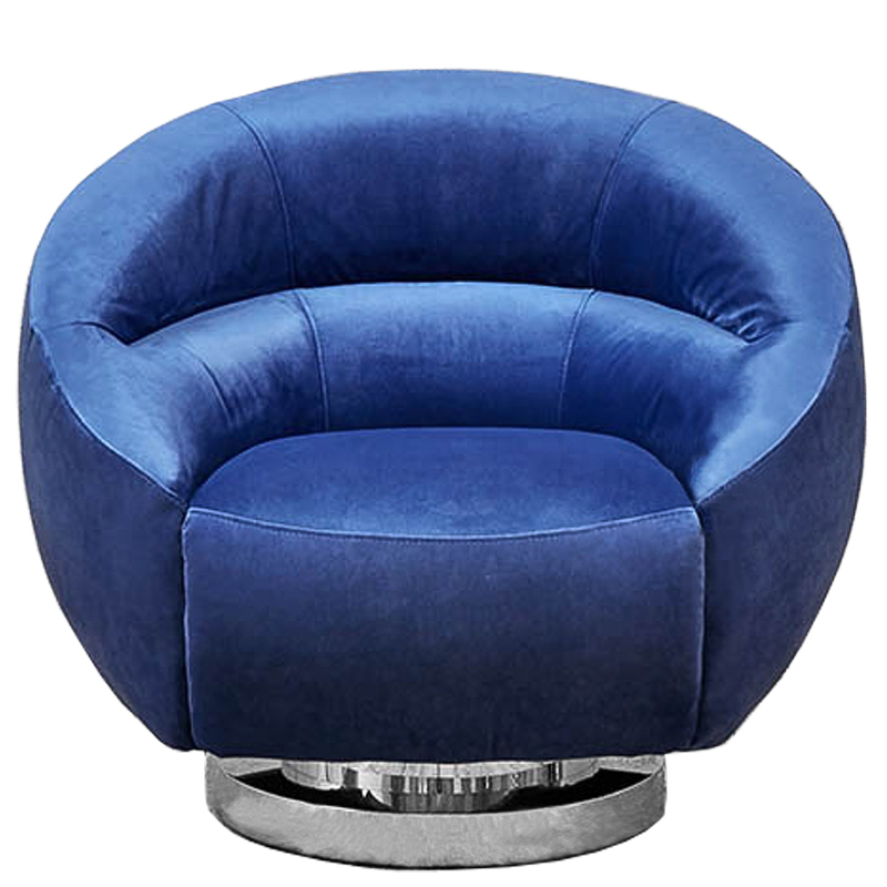Кресло Bombalu Armchair Синий Хром Кресло Bombalu Armchair Синий Хром в Грозном | Loft Concept