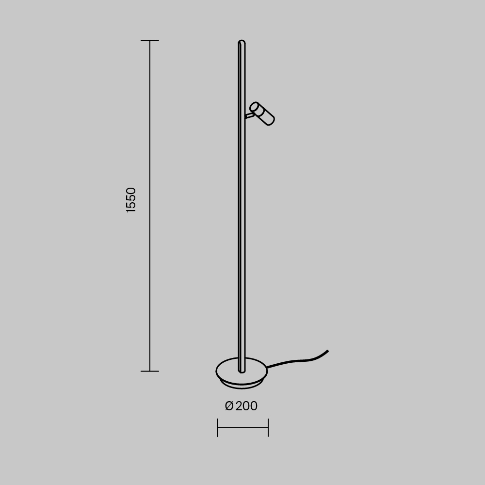 Напольный светильник Thin 3000К 14Вт в Грозном
