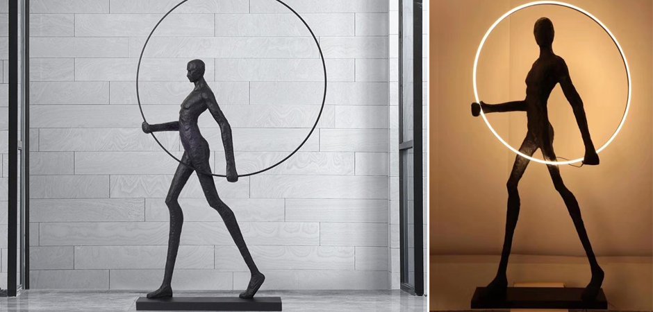 Торшер Man carries light circle Торшер Man carries light circle - Loft-Concept в Грозном