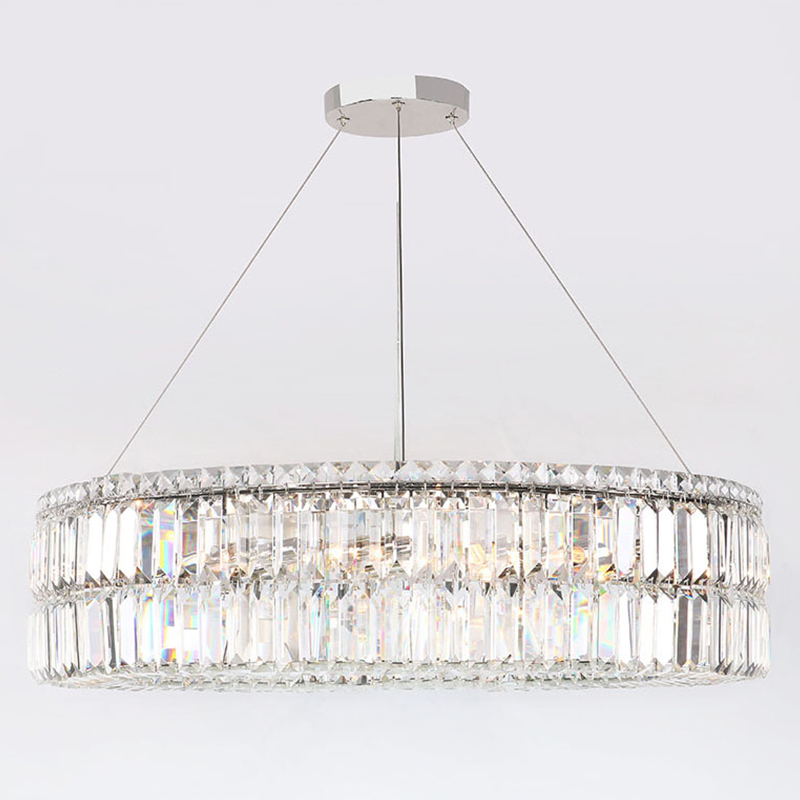 Люстра Darleen Crystal Nickel Chandelier 17 Никель Прозрачный (Transparent) Люстра Darleen Crystal Nickel Chandelier 17 Никель Прозрачный (Transparent) в Грозном | Loft Concept