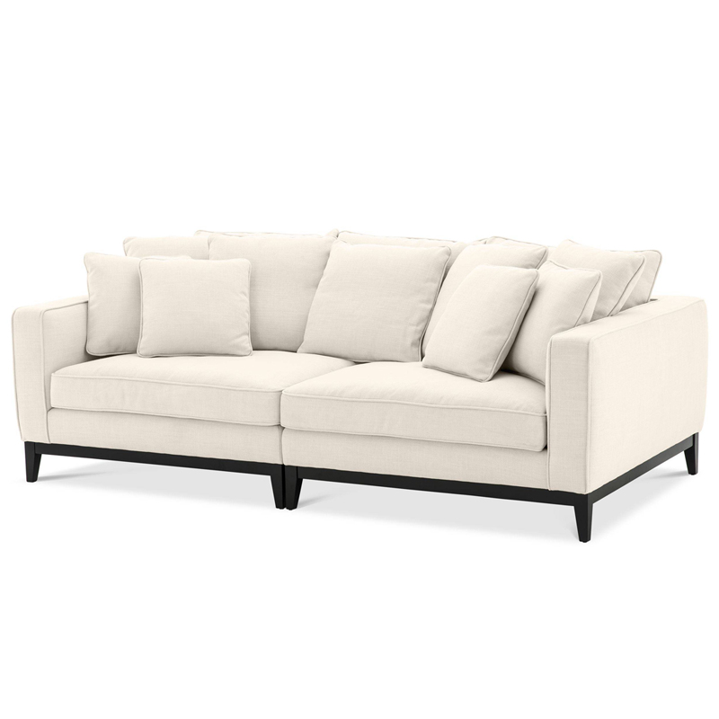 Диван Eichholtz Sofa Principe Бежевый Черный Диван Eichholtz Sofa Principe Бежевый Черный в Грозном | Loft Concept