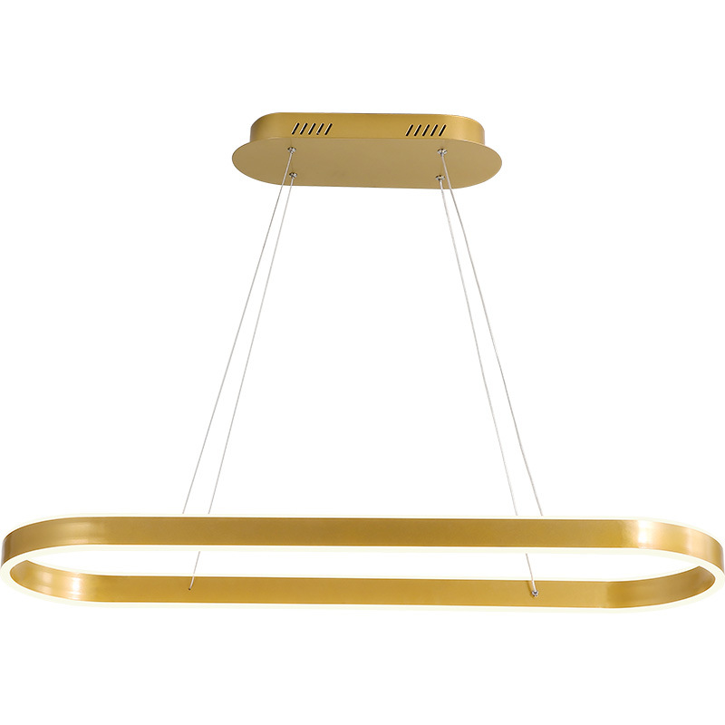 Люстра Ribbon Oval Chandelier Золотой Люстра Ribbon Oval Chandelier Золотой в Грозном | Loft Concept