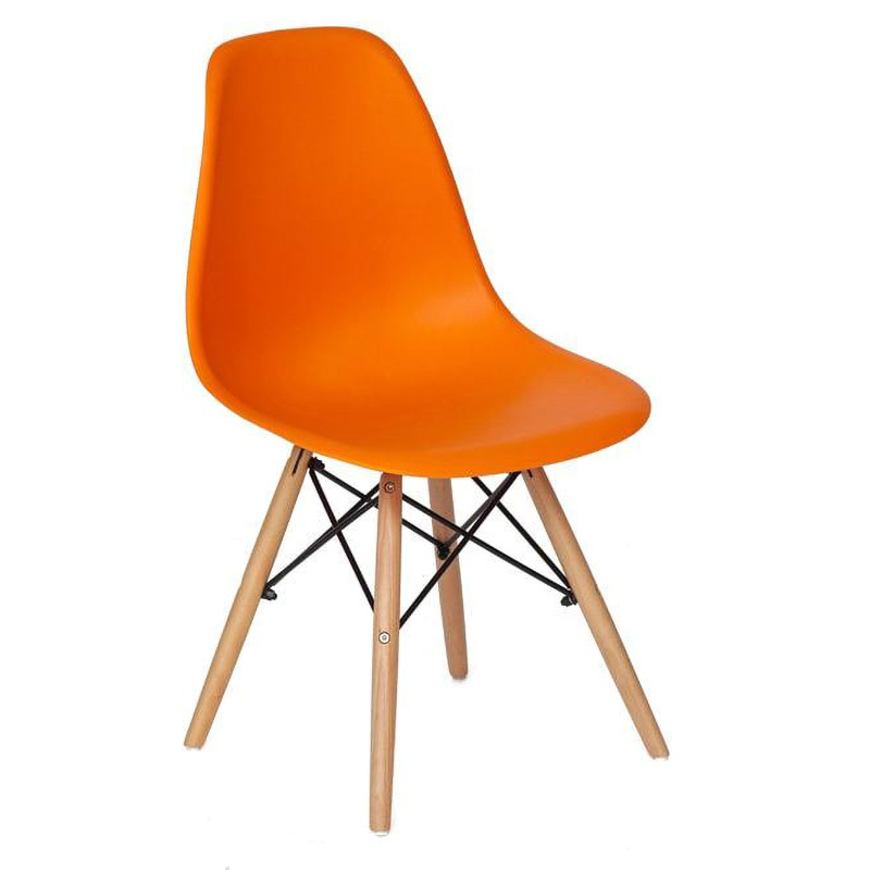 Стул DSW orange Оранжевый Древесина в Грозном | Loft Concept 