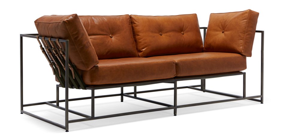 Двухместный диван Two Seat Encounter Leather Sofa - фото №1
