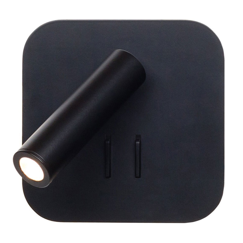 Настенный спот Black Square Spot Wall Lamp Черный Настенный спот Black Square Spot Wall Lamp Черный в Грозном | Loft Concept
