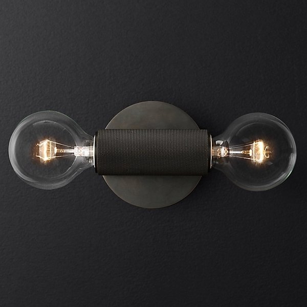 Бра RH Utilitaire Inline Sconce Black Темная бронза Бра RH Utilitaire Inline Sconce Black Темная бронза в Грозном | Loft Concept