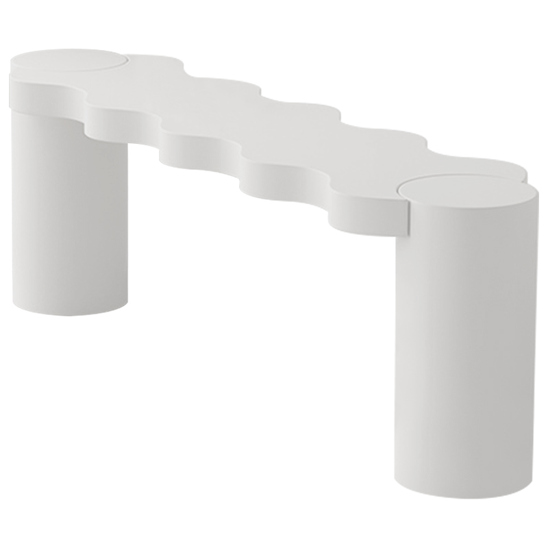 Кофейный стол Safaa Curved Coffee Table Бежевый Белый Кофейный стол Safaa Curved Coffee Table Бежевый Белый в Грозном | Loft Concept