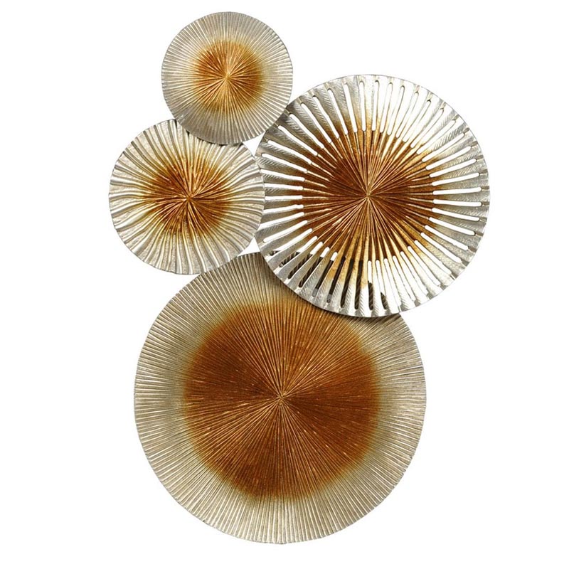 Арт-объект Apollo Silver and Gold Wall Plaque Disc gap 4 Золотой Серебряный Арт-объект Apollo Silver and Gold Wall Plaque Disc gap 4 Золотой Серебряный в Грозном | Loft Concept