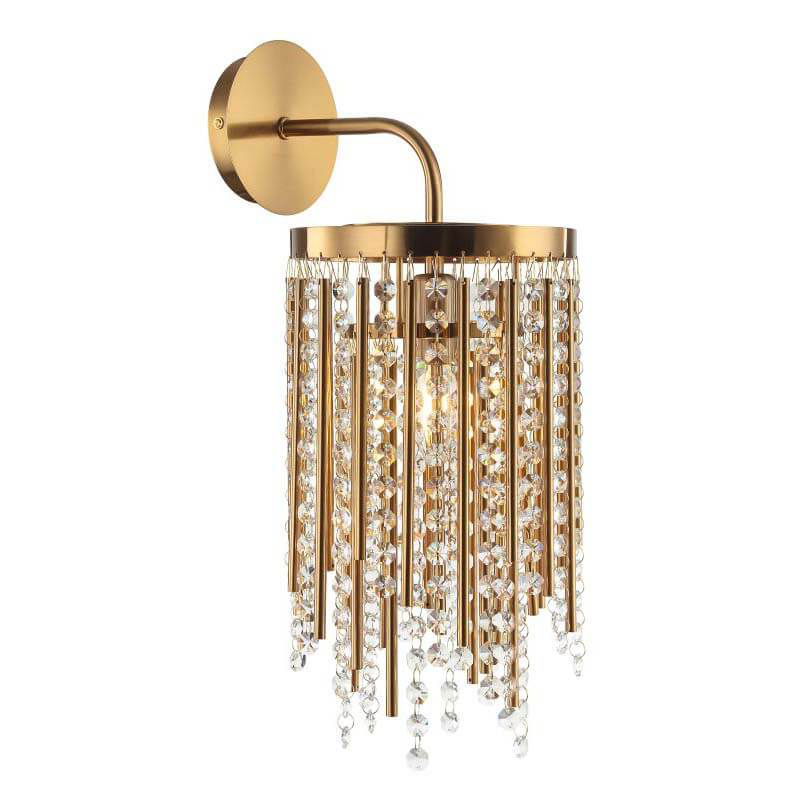 Бра Crystal Wind Chimes Bronze Wall Lamp Бронза Прозрачный Бра Crystal Wind Chimes Bronze Wall Lamp Бронза Прозрачный в Грозном | Loft Concept