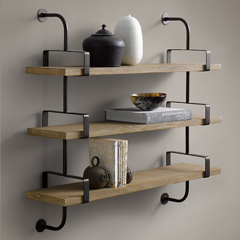 Полка из Дуба RH SHELVING & LEDGES 105 см Графит Полка из Дуба RH SHELVING & LEDGES 105 см Графит в Грозном | Loft Concept