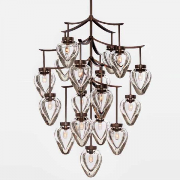 Люстра Alison Berger Chamber Chandelier Темная бронза Прозрачный Люстра Alison Berger Chamber Chandelier Темная бронза Прозрачный в Грозном | Loft Concept