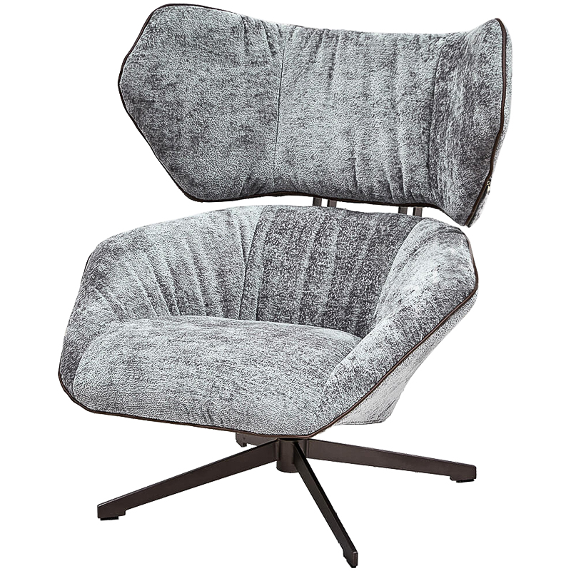 Кресло Holdor Chair Серый Темная бронза Кресло Holdor Chair Серый Темная бронза в Грозном | Loft Concept
