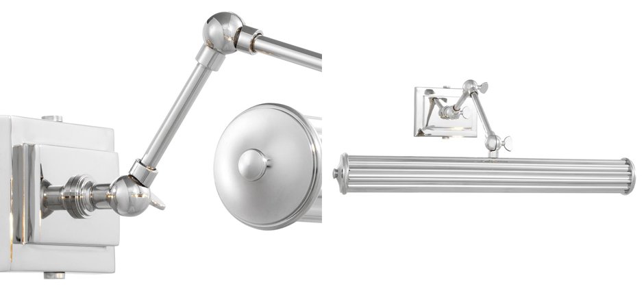 Бра Eichholtz Wall Lamp Luca L Nickel Бра Eichholtz Wall Lamp Luca L Nickel - Loft-Concept в Грозном