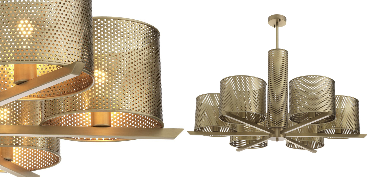 Люстра Eichholtz Chandelier Morrison Brass - фото