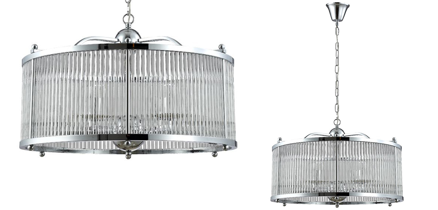 Люстра Gorden Chrome Chandelier - фото