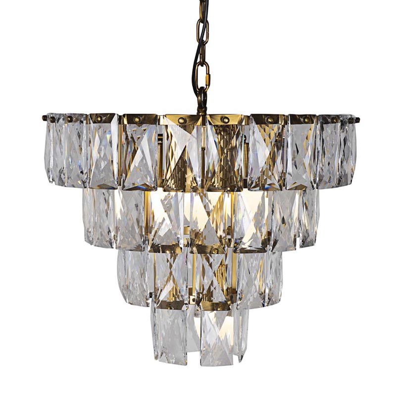Люстра Tiers Crystal Light Chandelier brass 7 Латунь Люстра Tiers Crystal Light Chandelier brass 7 Латунь в Грозном | Loft Concept