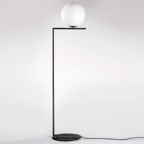 Торшер Flos IC Lights F Black Белый Черный Торшер Flos IC Lights F Black Белый Черный в Грозном | Loft Concept