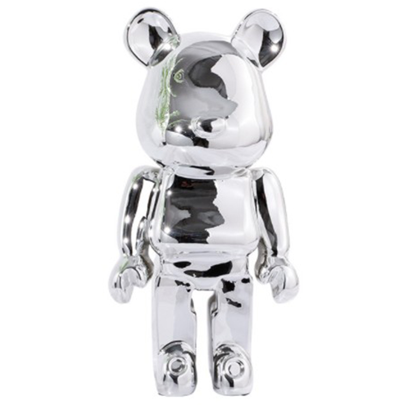 Статуэтка Bearbrick Silver Серебряный Статуэтка Bearbrick Silver Серебряный в Грозном | Loft Concept