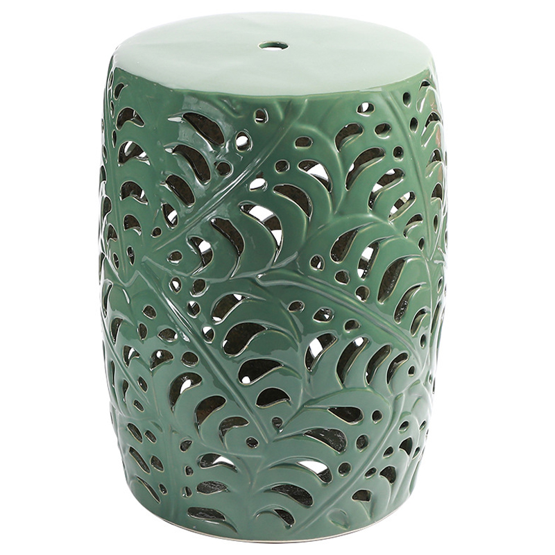 Керамический табурет Green Leaves Ceramic Stool Зеленый шалфей Керамический табурет Green Leaves Ceramic Stool Зеленый шалфей в Грозном | Loft Concept