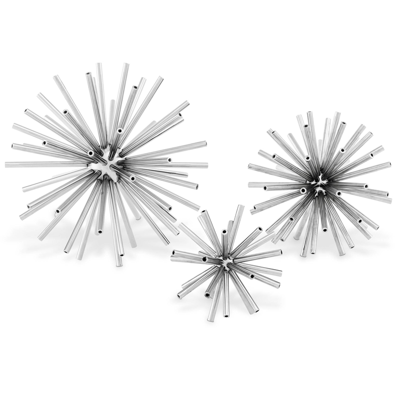 Аксессуары Eichholtz Object Meteor set of 3 Никель Аксессуары Eichholtz Object Meteor set of 3 Никель в Грозном | Loft Concept