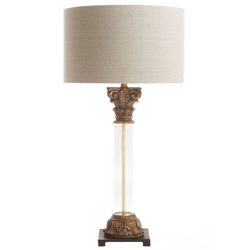 Настольная лампа Odette Provence Table lamp Белый Коричневый винтаж Настольная лампа Odette Provence Table lamp Белый Коричневый винтаж в Грозном | Loft Concept