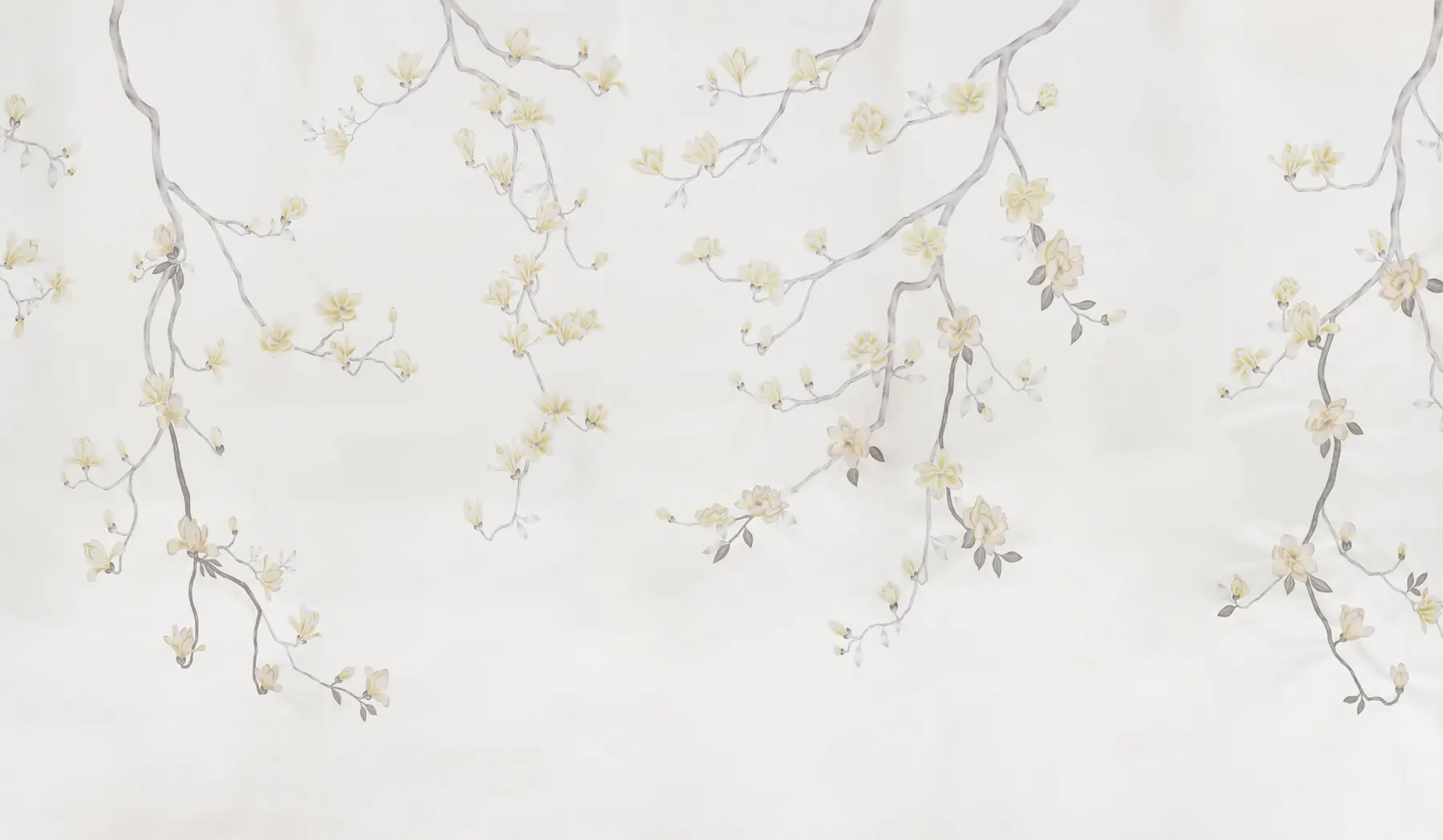 Обои Magnolia Canopy Colourway SC-288 on Natural Mica metallic silk - постер Loft-Concept в Грозном