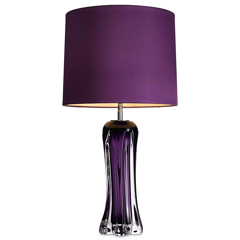 Настольная лампа Eichholtz Table Lamp Castillo Фиолетовый Прозрачный фиолетовый Прозрачное Стекло Настольная лампа Eichholtz Table Lamp Castillo Фиолетовый Прозрачный фиолетовый Прозрачное Стекло в Грозном | Loft Concept