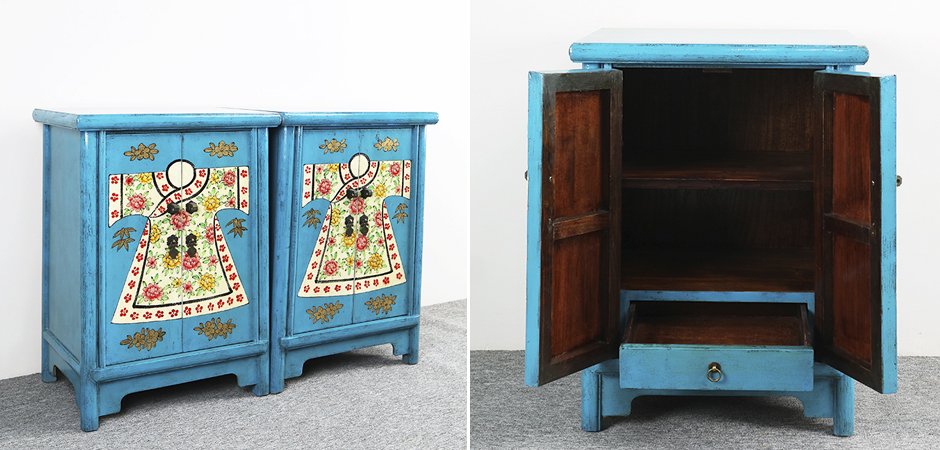Тумба Chinese Pattern Blue Тумба Chinese Pattern Blue - Loft-Concept в Грозном