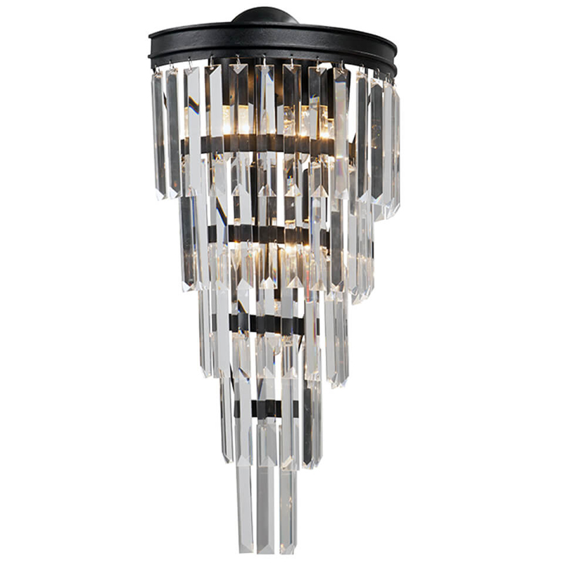 Бра Стеклянные подвесы Helix Glass Odeon CLEAR Crystal Черный Бра Стеклянные подвесы Helix Glass Odeon CLEAR Crystal Черный в Грозном | Loft Concept