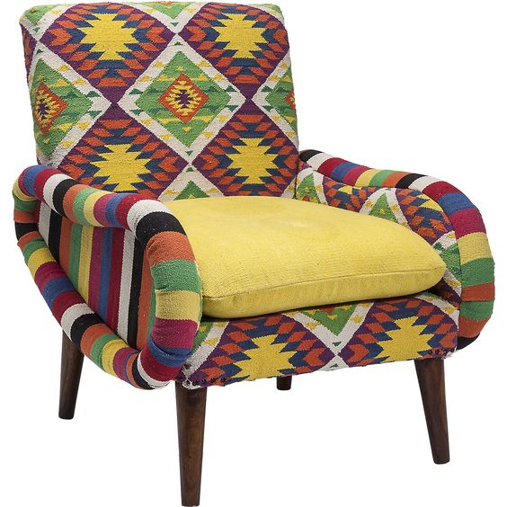 Кресло Ethnotica Kelim Chair Мульти Кресло Ethnotica Kelim Chair Мульти в Грозном | Loft Concept