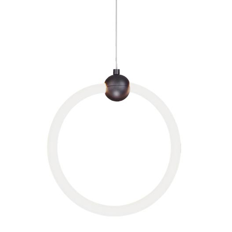 Подвесной светильник RING LIGHT Black Черный Белый Подвесной светильник RING LIGHT Black Черный Белый в Грозном | Loft Concept