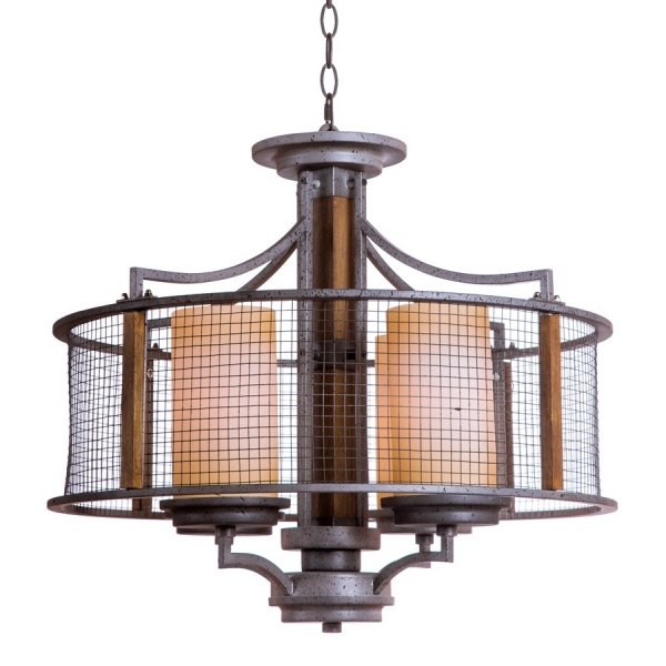 Подвесной светильник Mirage Cage Pendant 4 Серый Подвесной светильник Mirage Cage Pendant 4 Серый в Грозном | Loft Concept