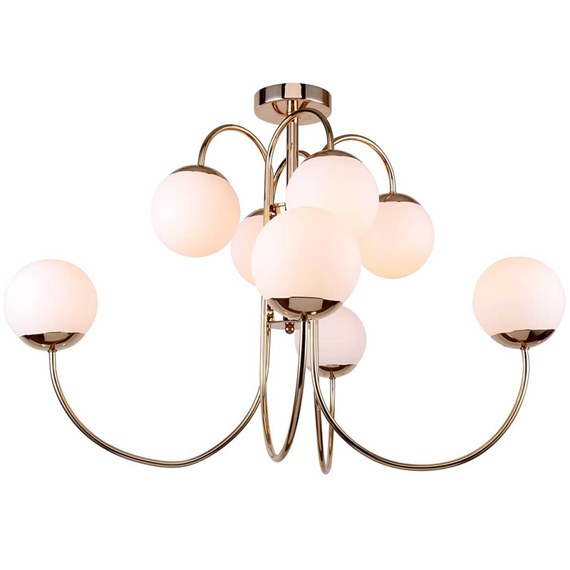 Люстра Amalthea Chandelier 8 Золотой Белый Люстра Amalthea Chandelier 8 Золотой Белый в Грозном | Loft Concept