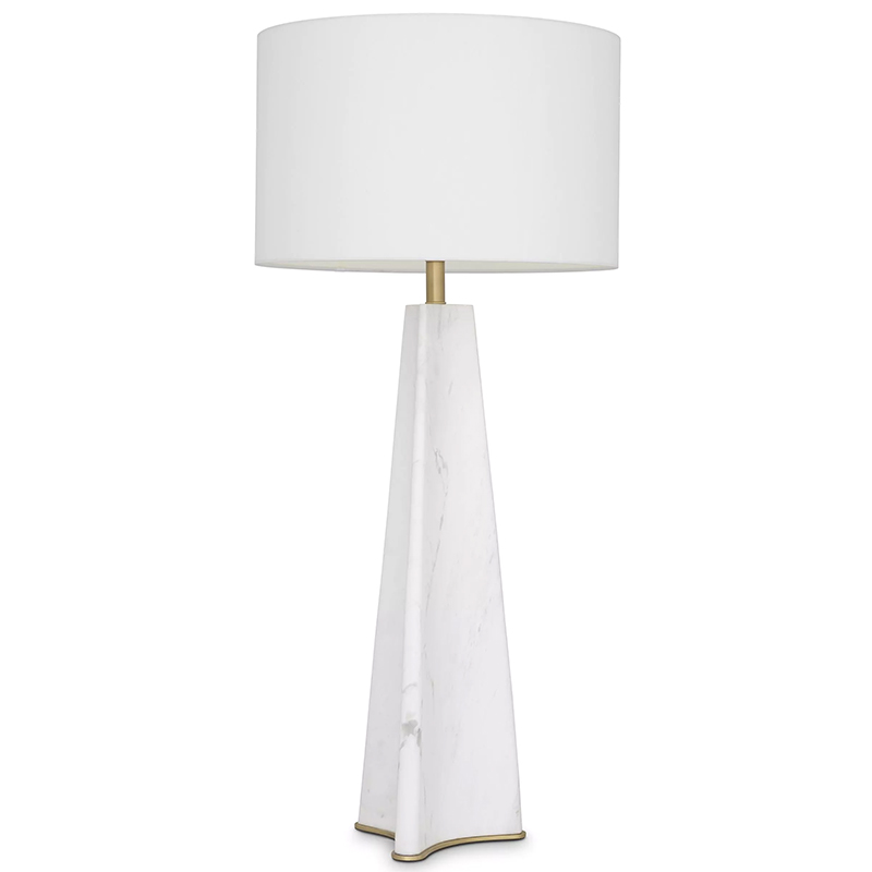 Настольная лампа Eichholtz Table Lamp Bensom Marble Кремовый Белый Латунь Настольная лампа Eichholtz Table Lamp Bensom Marble Кремовый Белый Латунь в Грозном | Loft Concept