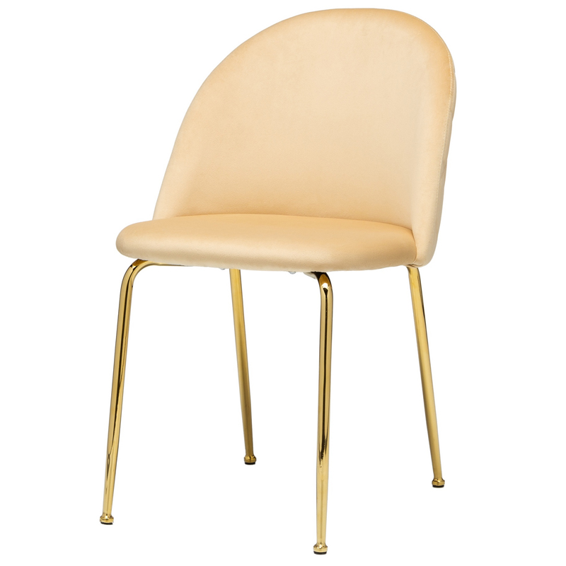Стул Vendramin Dining Chair beige Бежевый Глянцевое золото Стул Vendramin Dining Chair beige Бежевый Глянцевое золото в Грозном | Loft Concept