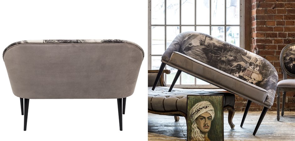 Диван Sofa Bengal gray landscape Диван Sofa Bengal gray landscape - Loft-Concept в Грозном