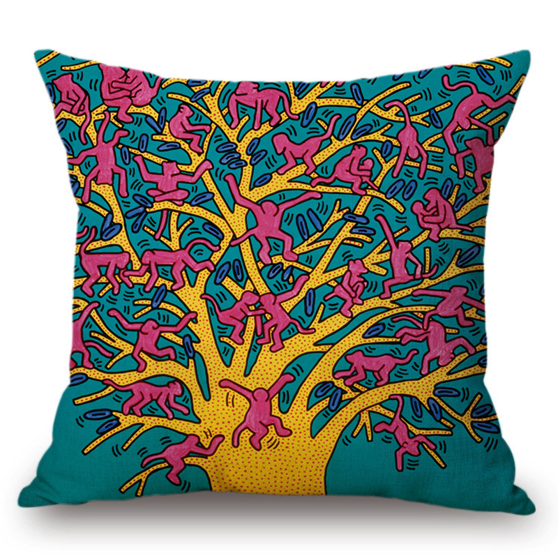 Подушка Keith Haring 8 Мульти Подушка Keith Haring 8 Мульти в Грозном | Loft Concept