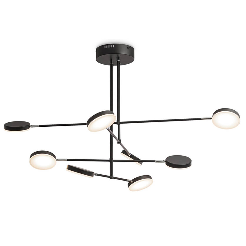 Люстра Maxine Light Chandelier 107 Черный Белый Люстра Maxine Light Chandelier 107 Черный Белый в Грозном | Loft Concept