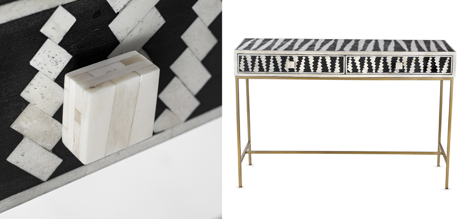 Консоль Mandika Bone Inlay Console Консоль Mandika Bone Inlay Console - Loft-Concept в Грозном