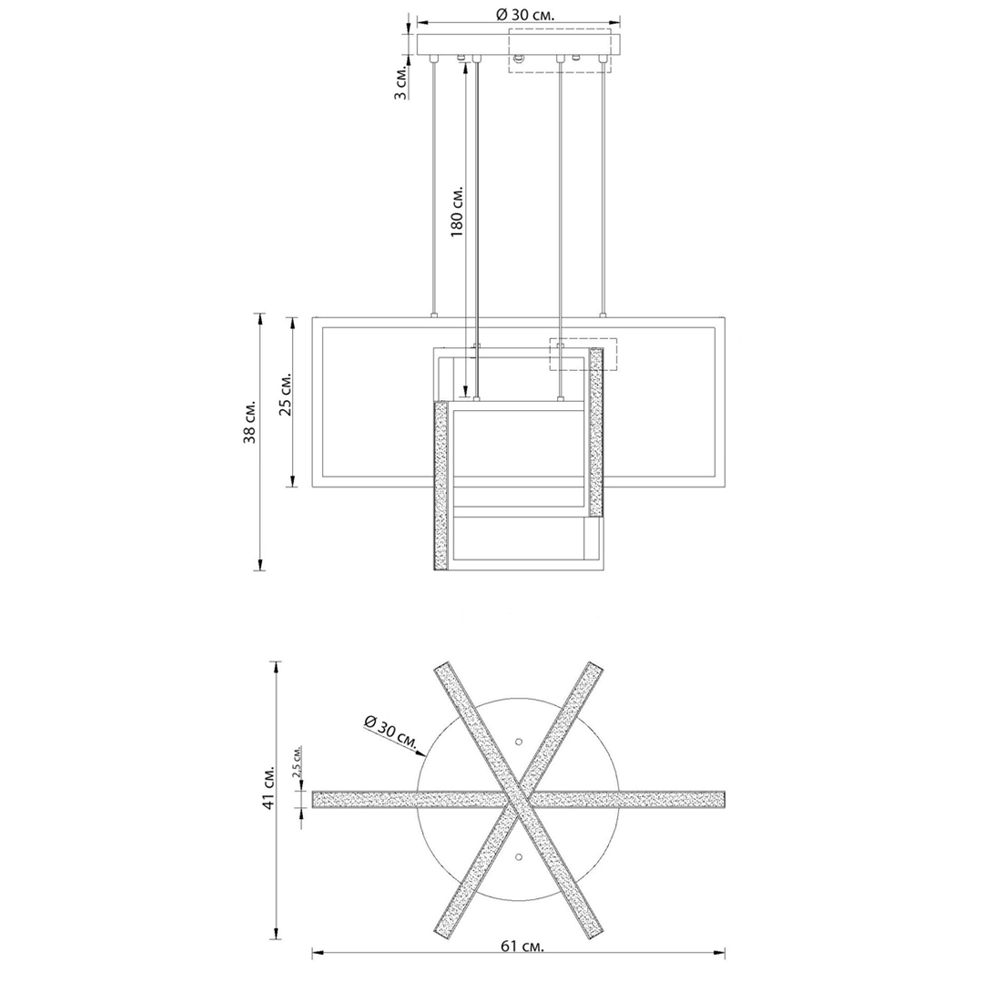 Люстра светодиодная прямоугольная LED Chandelier Rectangular Люстра светодиодная прямоугольная LED Chandelier Rectangular в Грозном