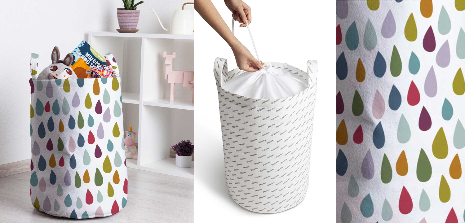 Корзина Drops Pattern Basket - фото