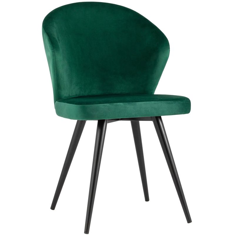 Стул Зеленый Бархат Volante Chair Зеленый Черный Стул Зеленый Бархат Volante Chair Зеленый Черный в Грозном | Loft Concept