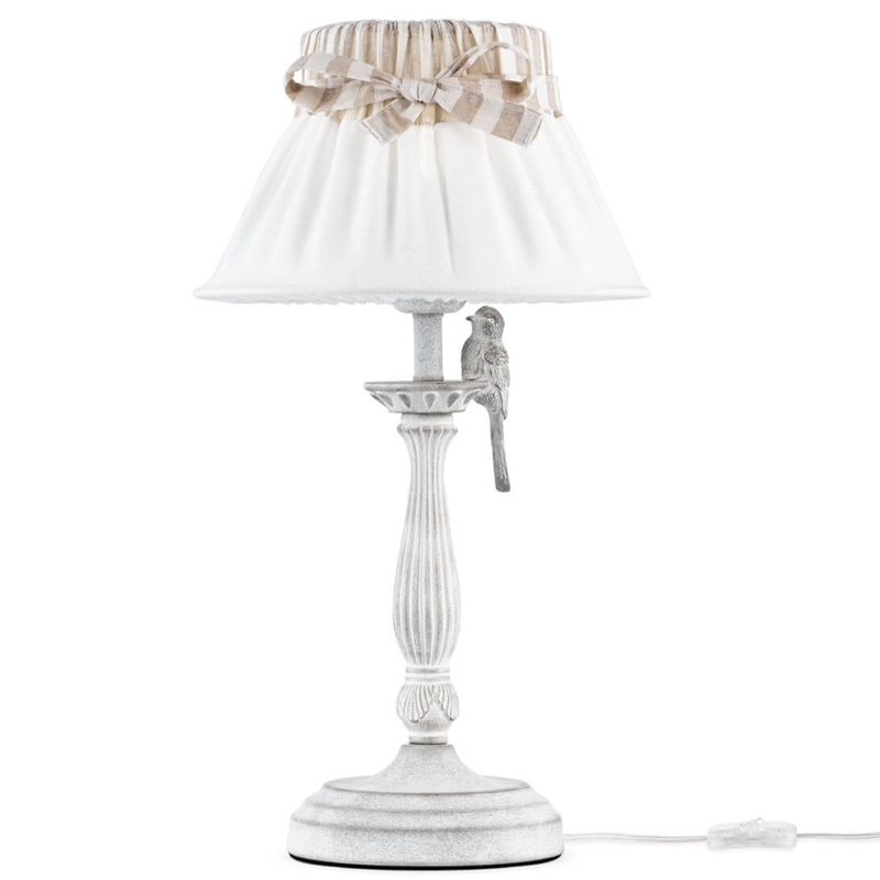 Настольная лампа Refined Provence Table lamp Белый Бежевый Настольная лампа Refined Provence Table lamp Белый Бежевый в Грозном | Loft Concept