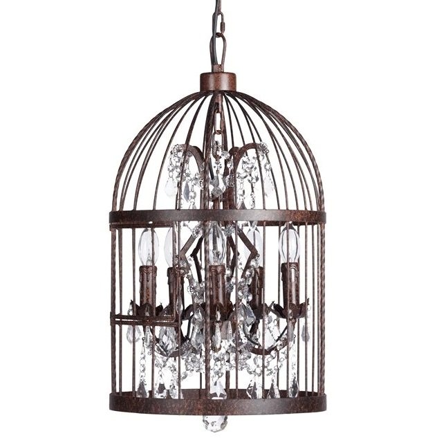 Люстра BirdCage Brown 35 Коричневый Люстра BirdCage Brown 35 Коричневый в Грозном | Loft Concept