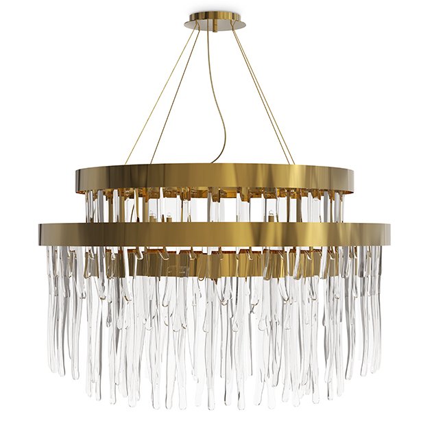 Люстра Luxxu Babel suspension Глянцевое золото Прозрачное Стекло Люстра Luxxu Babel suspension Глянцевое золото Прозрачное Стекло в Грозном | Loft Concept