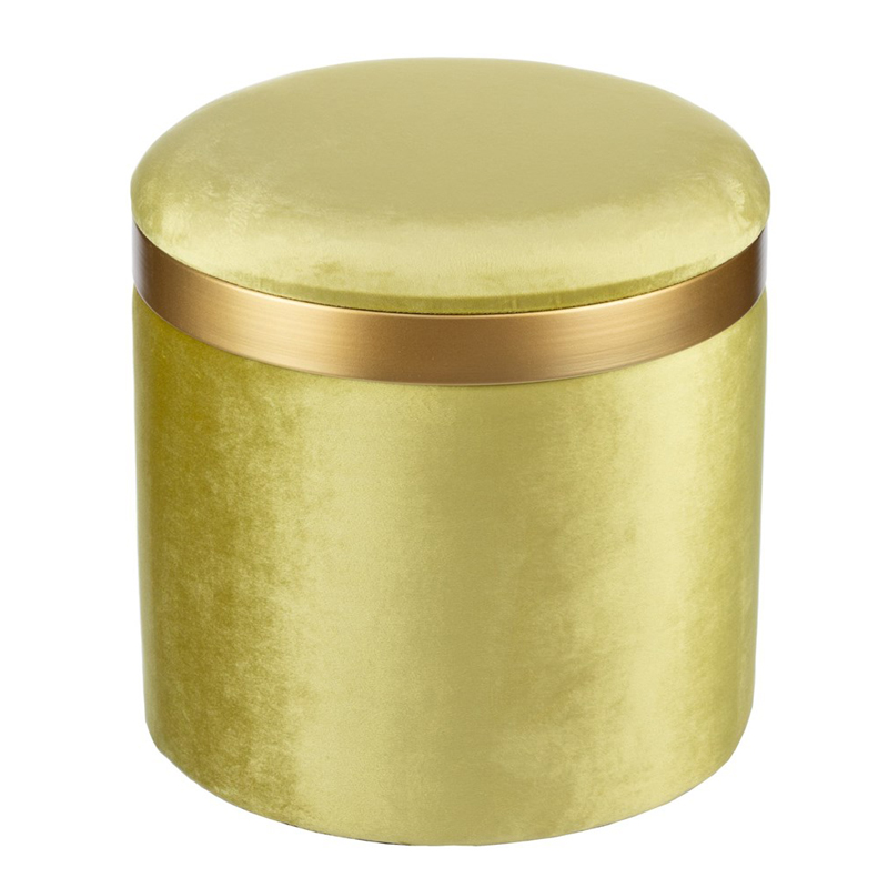 Пуф Golden Belt Pistachio фисташковый Салатовый Золотой Пуф Golden Belt Pistachio фисташковый Салатовый Золотой в Грозном | Loft Concept