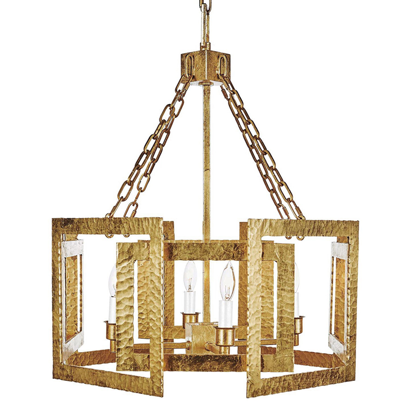 Люстра Textured Cage Pendant Lamp Gold Chandelier Золотой Люстра Textured Cage Pendant Lamp Gold Chandelier Золотой в Грозном | Loft Concept