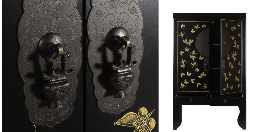 Шкаф Chinese Butterfly Black Шкаф Chinese Butterfly Black - Loft-Concept в Грозном