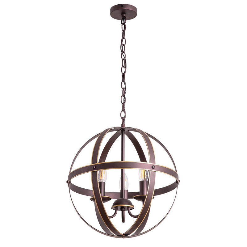 Люстра Brown Stripes Ball Шоколад Люстра Brown Stripes Ball Шоколад в Грозном | Loft Concept